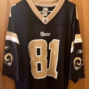 St. Louis LA Rams Torry Holt #81 Authentic Reebok NFL Gear Men's 2XL Jersey